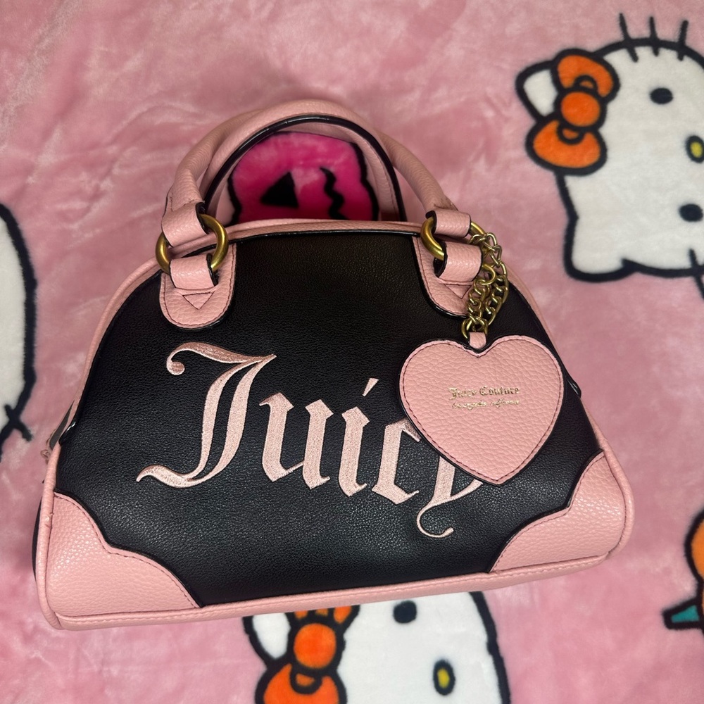 Juicy Couture Black and Pink urban outfitters bowler